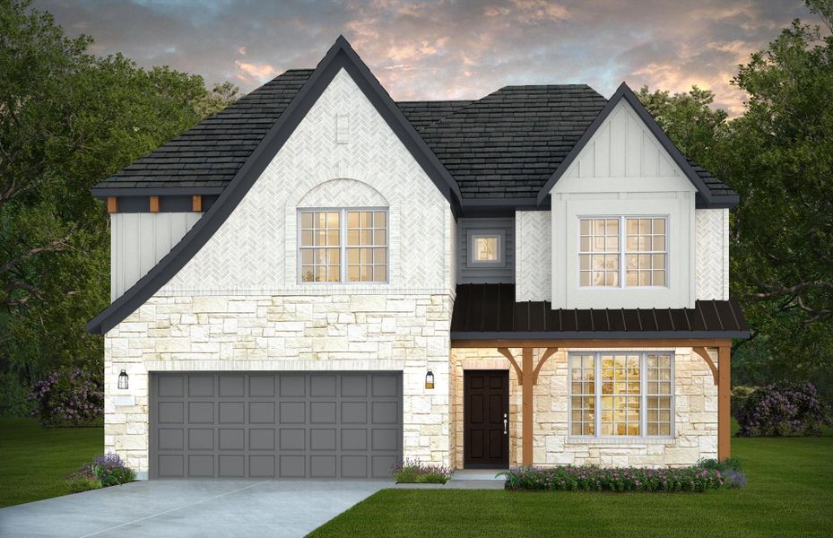 Representative exterior photo of a completed home built from the Caldwell by Pulte Homes in Davis Ranch, San Antonio, TX (Image 20).