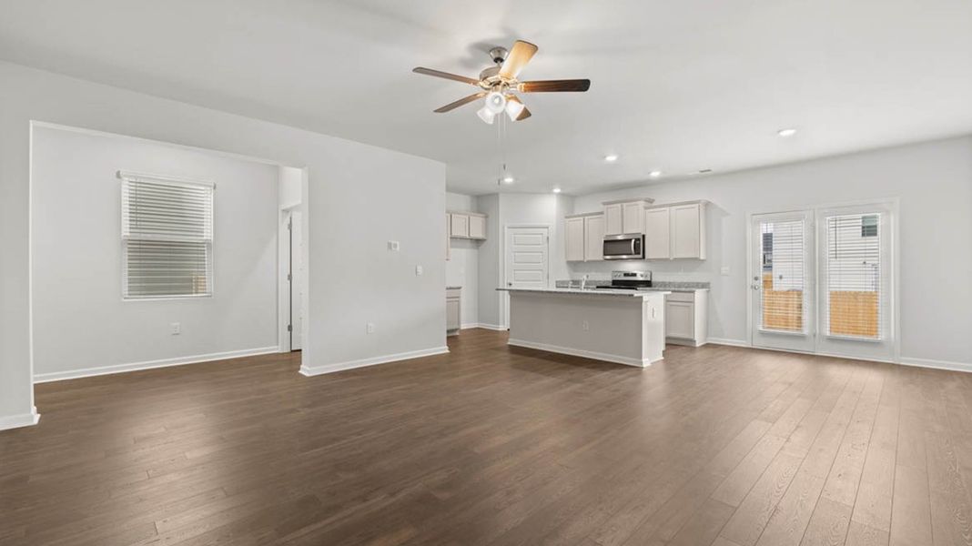 Representative unfurnished interior of a home built from the Sudbury by D.R. Horton in Laurel Park Townhomes, Hephzibah (Image 11).