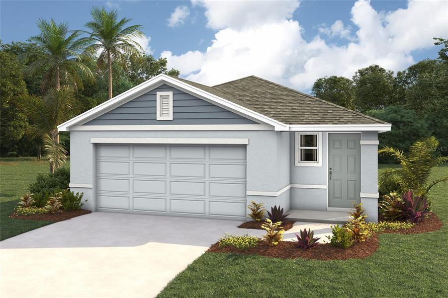 Front exterior of a new home in Ruskin Preserve, Ruskin, FL, highlighting curb appeal (Image 1). Front exterior of a new home in Ruskin Preserve, Ruskin, FL, highlighting curb appeal (Image 1).