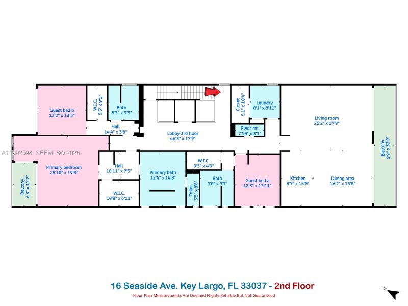 2D floor plan layout of this home in , Key Largo, FL (Image 5).