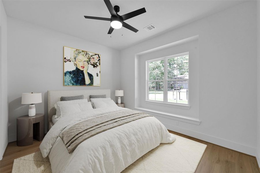 Furnished interior view inside a new home in , Willis (Image 29).