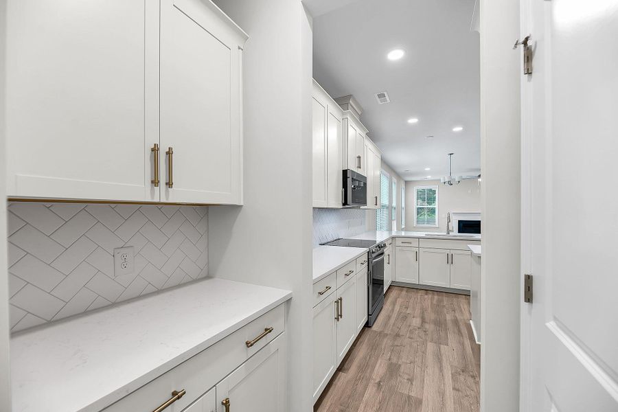 Furnished interior view inside a new home in Sweetgrass Station, Summerville (Image 6). Furnished interior view inside a new home in Sweetgrass Station, Summerville (Image 6).