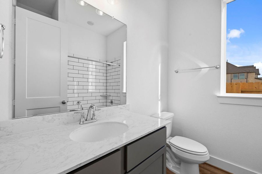 Whether you’re hosting family and friends or for the kiddos, our secondary bathrooms invite you to relax, refresh, and feel right at home. Whether you’re hosting family and friends or for the kiddos, our secondary bathrooms invite you to relax, refresh, and feel right at home.