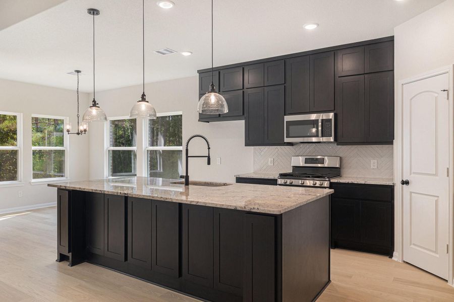 Furnished interior view inside a new home in Rose Hill Estates, Willis (Image 8). Furnished interior view inside a new home in Rose Hill Estates, Willis (Image 8).