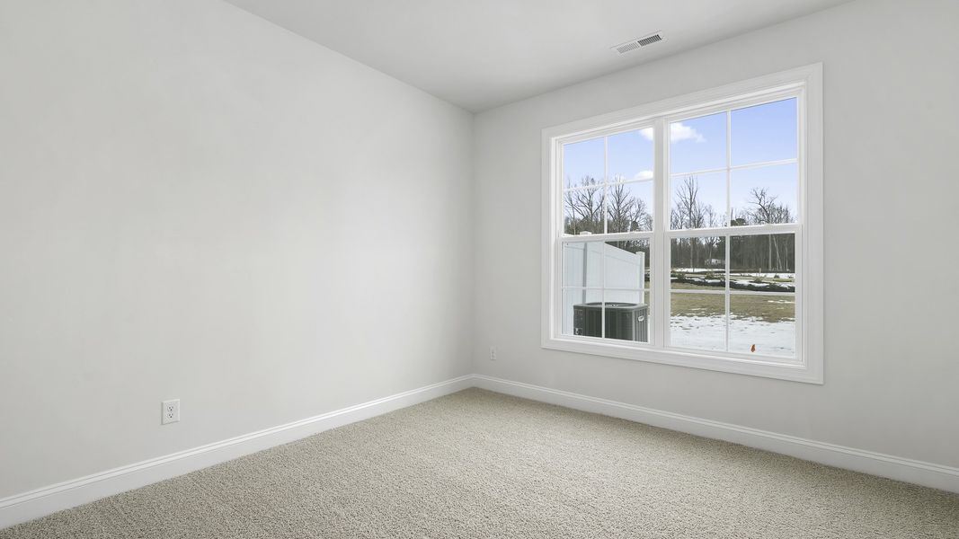 Spacious, unfurnished interior of a new home in The Meadows at Kinsley, Jamestown (Image 9). Spacious, unfurnished interior of a new home in The Meadows at Kinsley, Jamestown (Image 9).