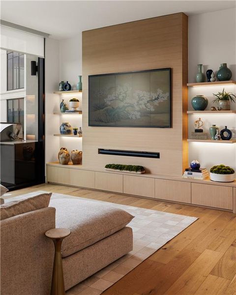 Furnished interior view inside a new home in , Atlanta (Image 12).