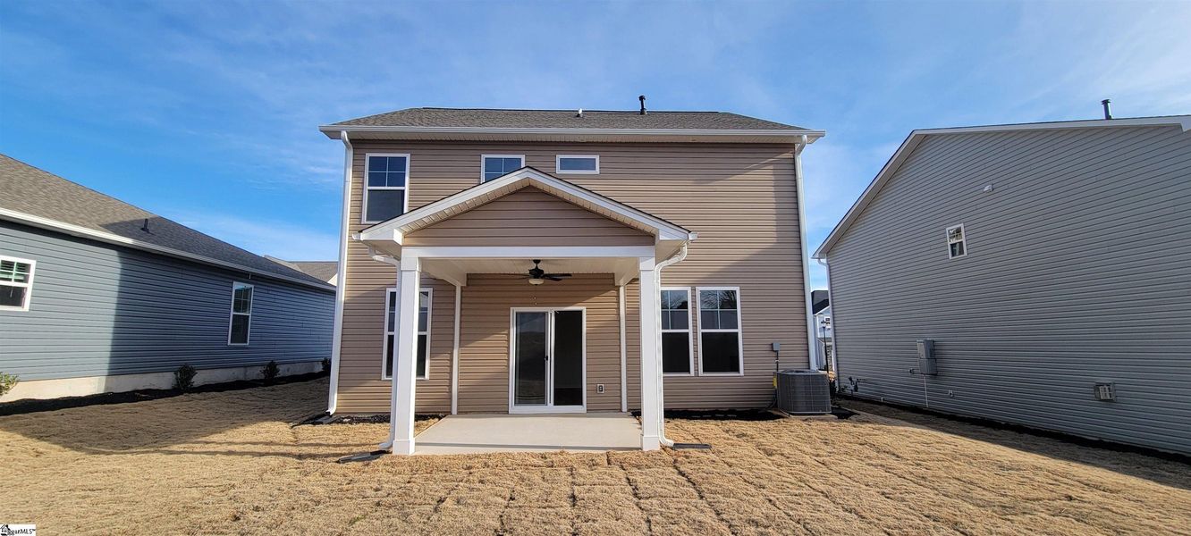 Exterior details and patio area of a home in Halton Oaks, Spartanburg (Image 20). Exterior details and patio area of a home in Halton Oaks, Spartanburg (Image 20).