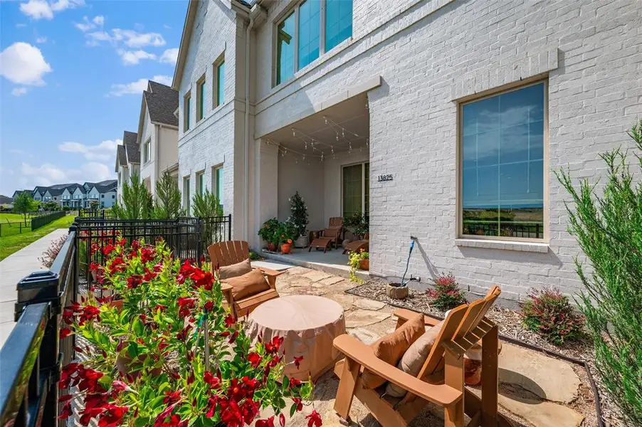 Exterior details and patio area of a home in , Aledo (Image 3).