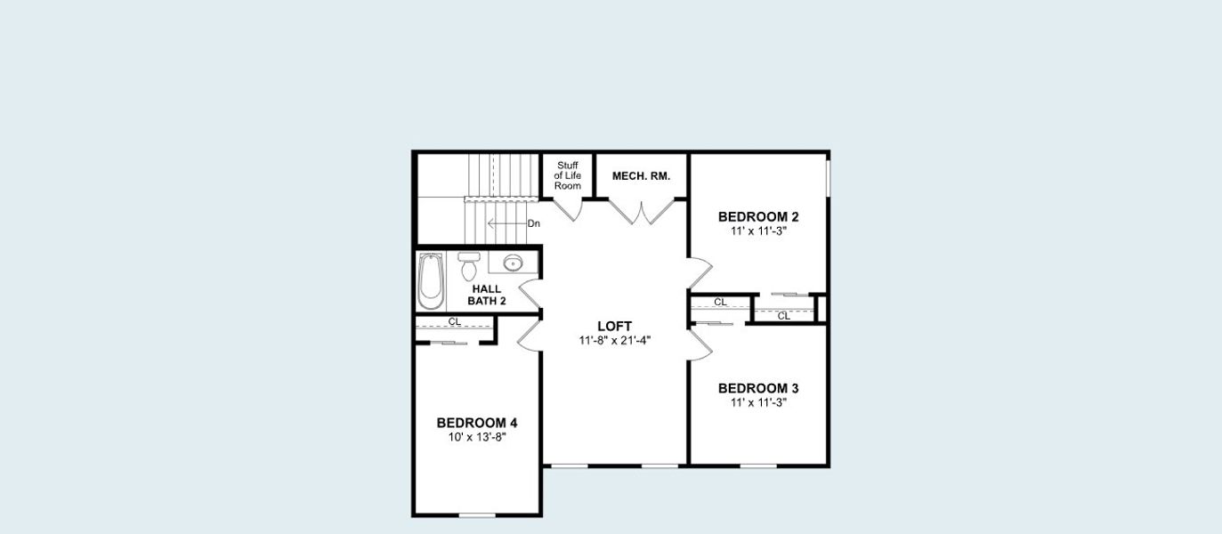 2D floor plan layout of this home in Aspire at Noble Ridge, Howe, TX (Image 3). 2D floor plan layout of this home in Aspire at Noble Ridge, Howe, TX (Image 3).