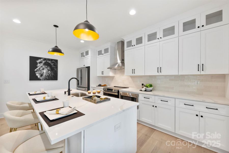 Furnished interior view inside a new home in , Belmont (Image 19).
