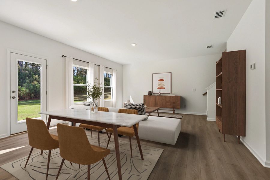 Family Room Sample - Virtually Staged