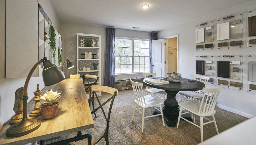 Representative furnished interior of a home built from the Winston by D.R. Horton in Middleton, Greensboro (Image 17). Representative furnished interior of a home built from the Winston by D.R. Horton in Middleton, Greensboro (Image 17).