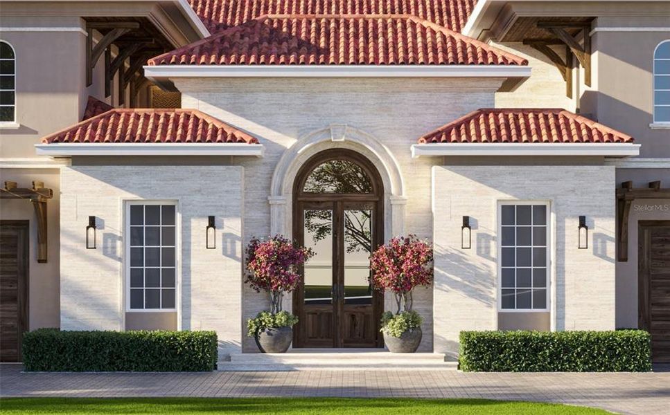 Exterior details and patio area of a home in , Tampa (Image 2).