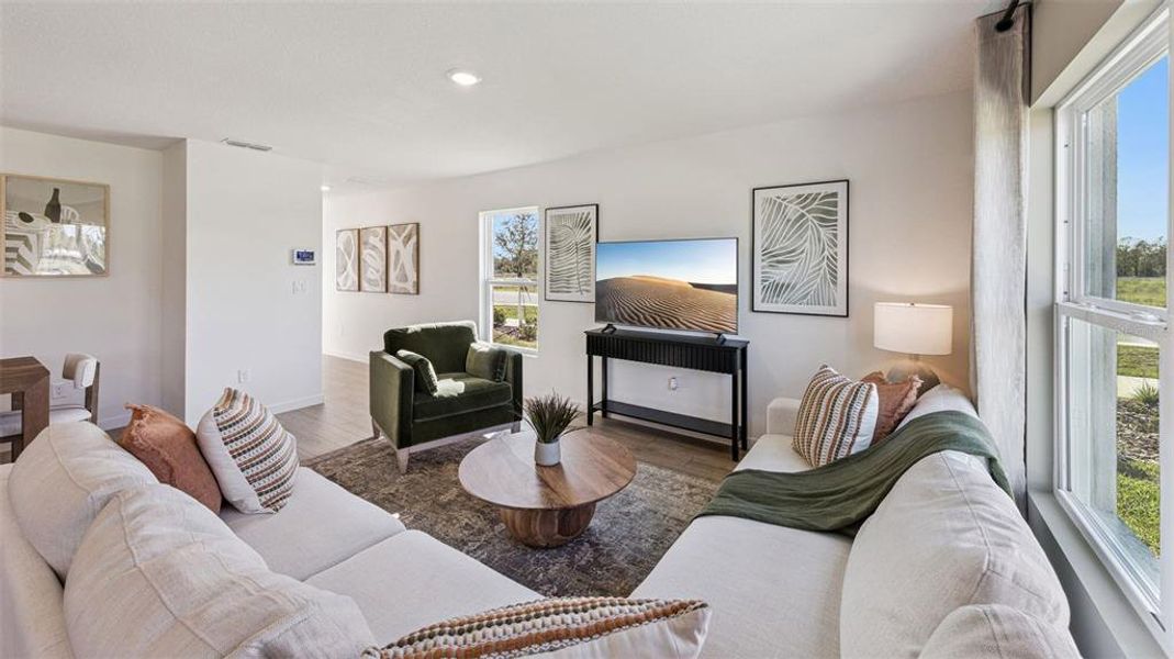 Furnished interior view inside a new home in , Osteen (Image 10).