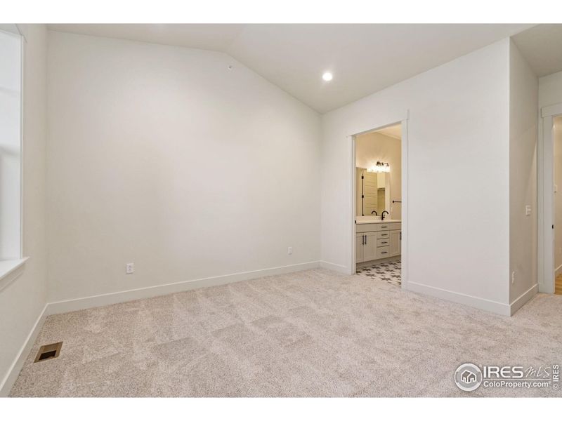 Vaulted ceilings add to the feeling of spaciousness