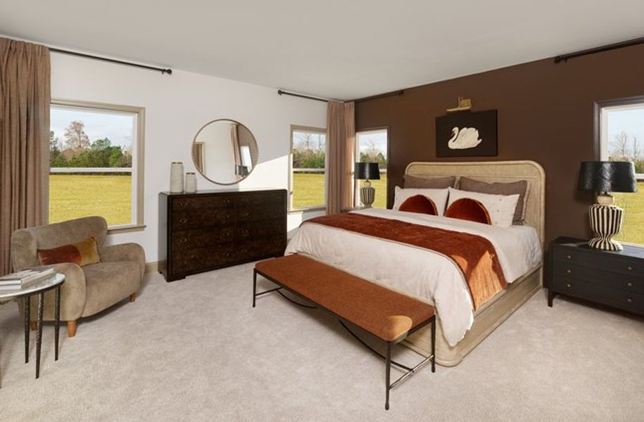Representative furnished interior of a home built from the Benson by Ashton Woods in The Point, Rolesville (Image 15).