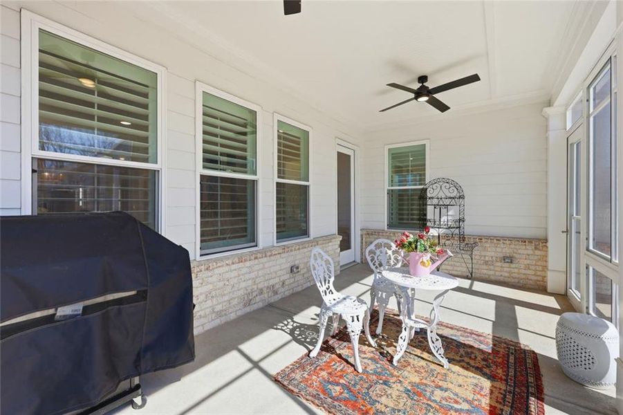 Exterior details and patio area of a home in , Cumming (Image 29).