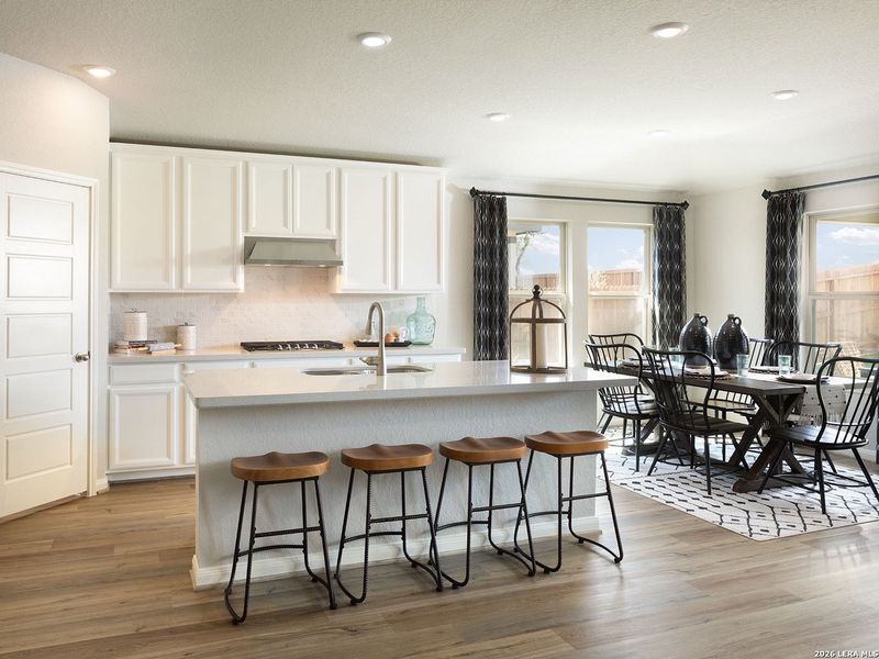 Furnished interior view inside a new home in Legendary Trails - Classic Series, Cibolo (Image 6).