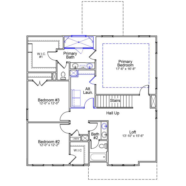 2D floor plan layout of this home in Pebble Branch, Chapin, SC (Image 4).