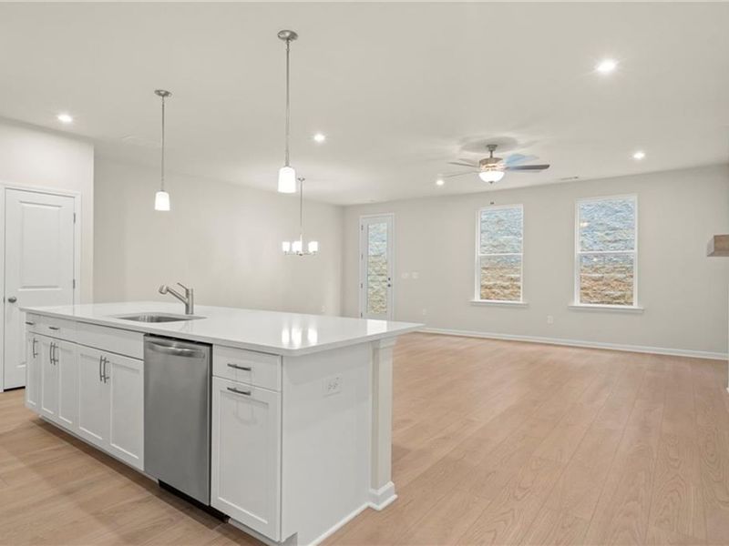 Furnished interior view inside a new home in The Village at Shallowford, Kennesaw (Image 7).