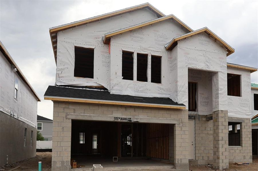 In-progress construction of a new home in Estates at Rivercrest, Sanford, FL (Image 5).