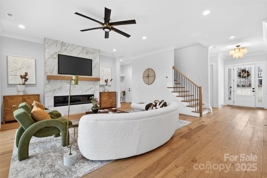 Furnished interior view inside a new home in , Indian Trail (Image 13).