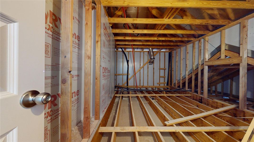 In-progress construction of a new home in Lexington Heights 50', Willis, TX (Image 46).