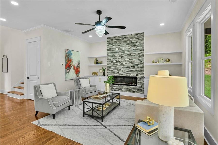 Furnished interior view inside a new home in , Snellville (Image 12).