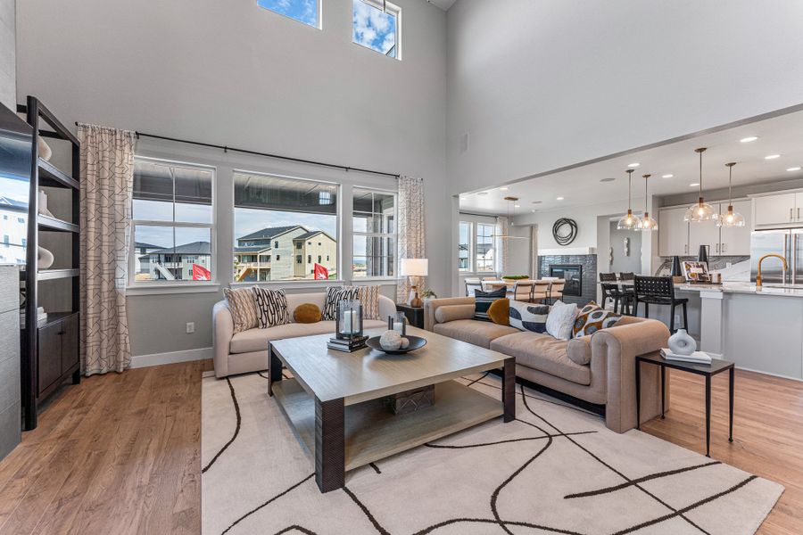 Furnished interior view inside a new home in Macanta, Castle Rock (Image 13).