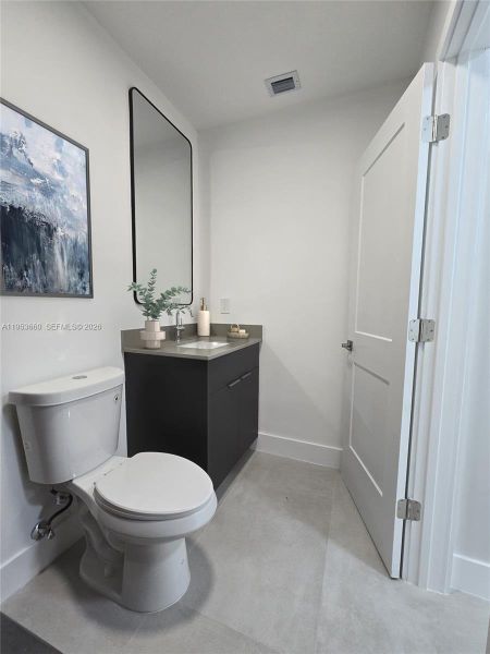 Furnished interior view inside a new home in , Miami (Image 12).