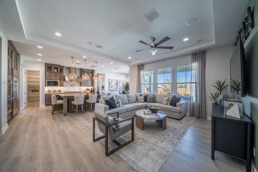 Furnished interior view inside a new home in Legado, Queen Creek (Image 7).