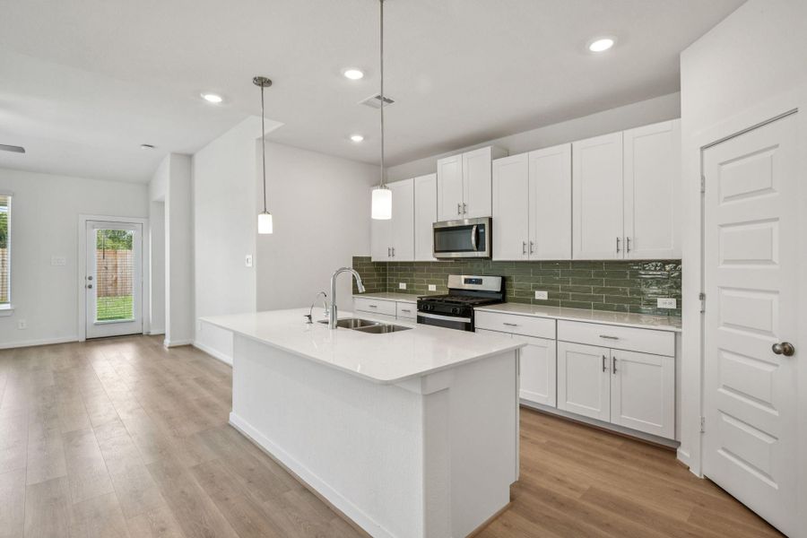 Photo is not of the actual home, but is an inspirational photo of builder’s model home and may depict options, furnishings, and/or decorator features that are not included