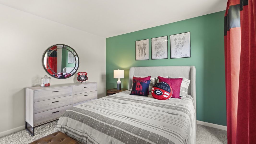 Representative furnished interior of a home built from the Halton by D.R. Horton in Brooks Station, Dacula (Image 46).