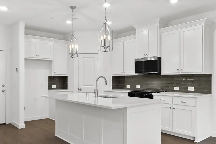 Furnished interior view inside a new home in Willow Grove Townhomes, Melissa (Image 3).