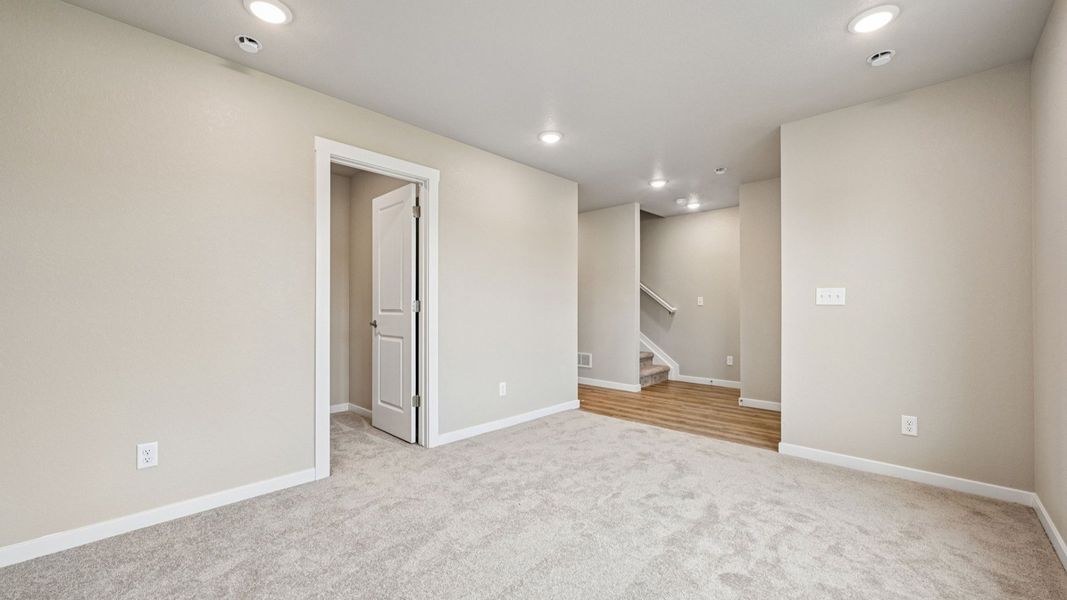 Furnished interior view inside a new home in Windler Townhomes, Aurora (Image 23).