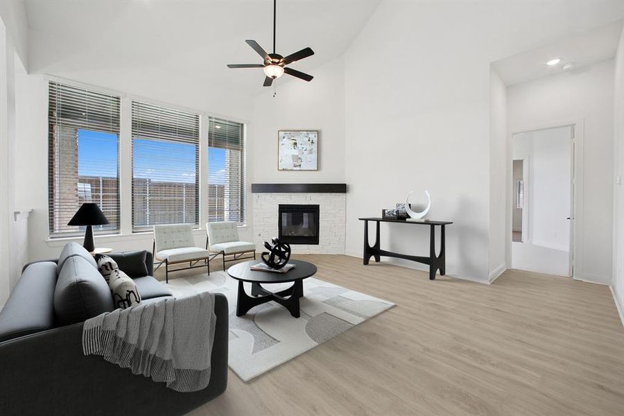 Furnished interior view inside a new home in South Pointe Manor Series, Mansfield (Image 7).