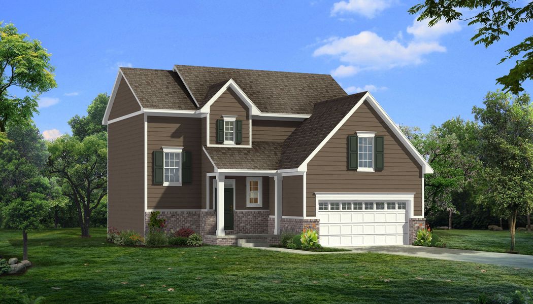 Representative exterior photo of a completed home built from the The Eaton by Norfolk Homes in Preserve at Magnolia Park, Jackson, MI (Image 21). Representative exterior photo of a completed home built from the The Eaton by Norfolk Homes in Preserve at Magnolia Park, Jackson, MI (Image 21).