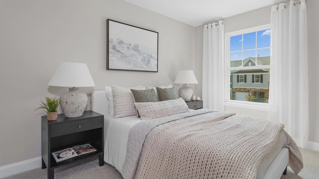 Furnished interior view inside a new home in Kensley Grove, Fuquay Varina (Image 12). Furnished interior view inside a new home in Kensley Grove, Fuquay Varina (Image 12).