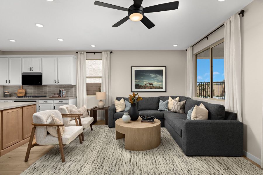 Representative furnished interior of a home built from the Copper by Mattamy Homes in Soleo, San Tan Valley (Image 8).
