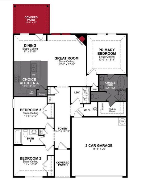 2D floor plan layout of this home in Lake Pointe, Little Elm, TX (Image 4). 2D floor plan layout of this home in Lake Pointe, Little Elm, TX (Image 4).