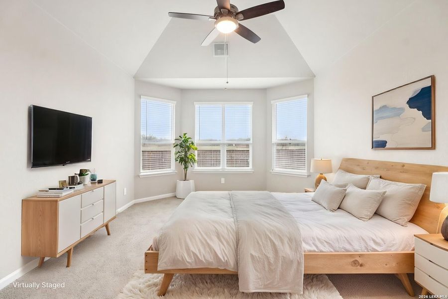 Furnished interior view inside a new home in Estancia Ranch - Classic Series, San Antonio (Image 15).