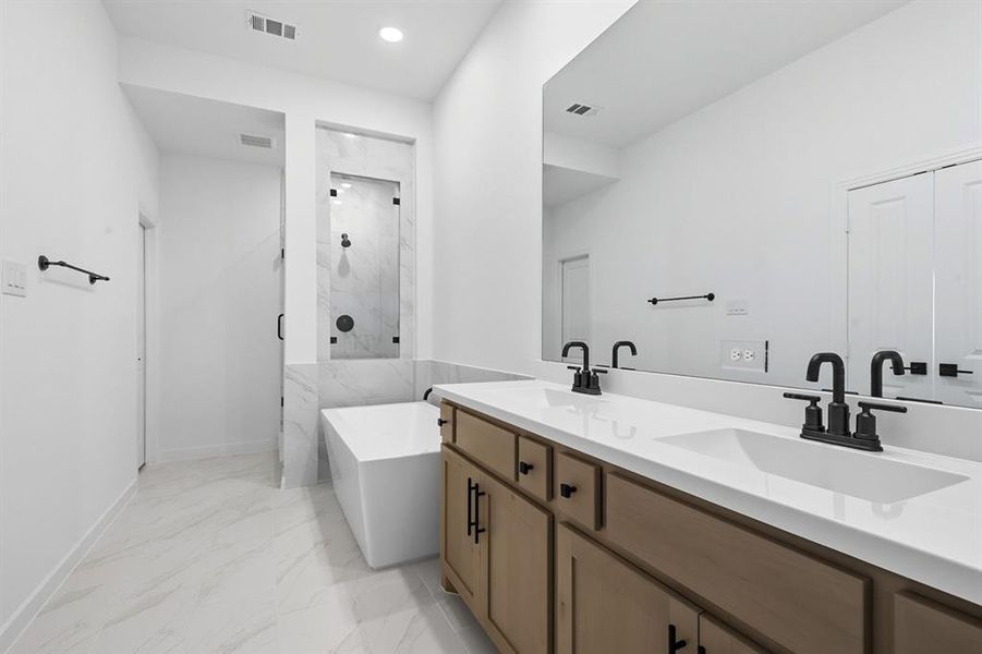 Furnished interior view inside a new home in Walsh: Townhomes - The Patios, Aledo (Image 7). Furnished interior view inside a new home in Walsh: Townhomes - The Patios, Aledo (Image 7).