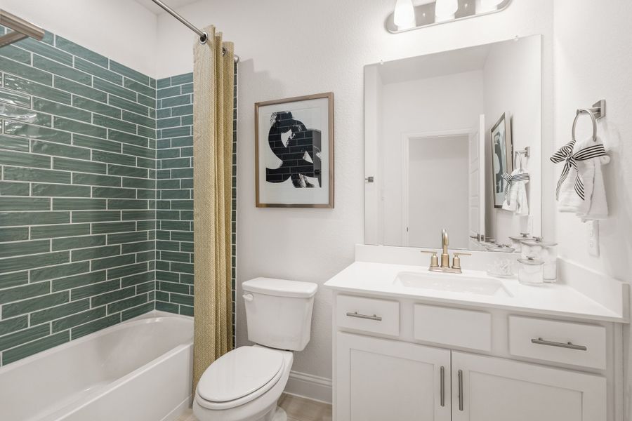 Representative furnished interior of a home built from the Princeton by Beazer Homes in Waterbend, Euless (Image 13).