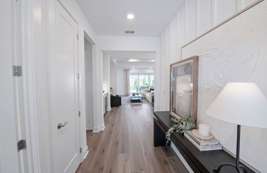 Furnished interior view inside a new home in Del Webb Sunchase, Parrish (Image 12).