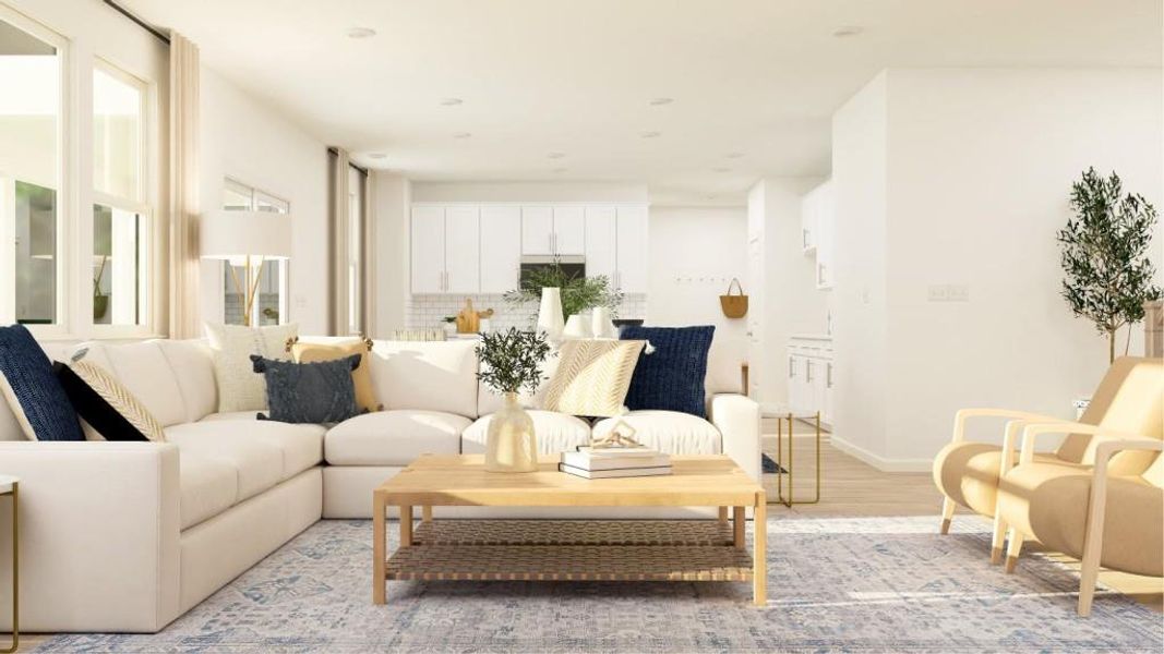 Furnished interior view inside a new home in Wellington Estates, Madison (Image 11).