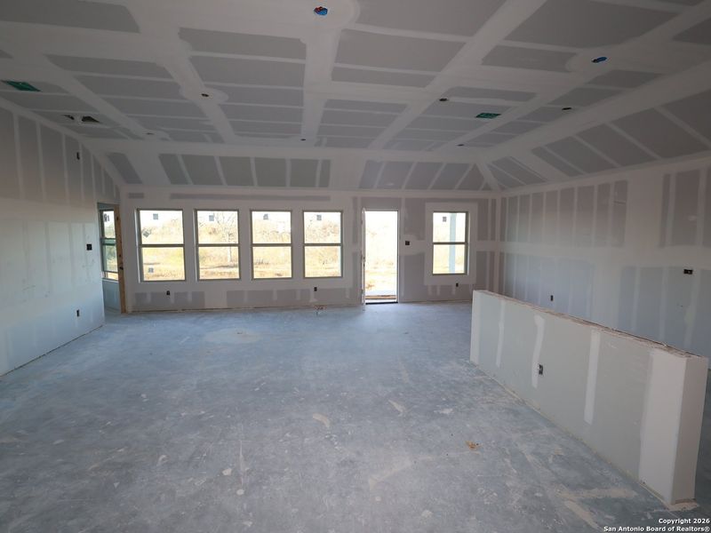 In-progress construction of a new home in Cinco Lakes, San Antonio, TX (Image 27).