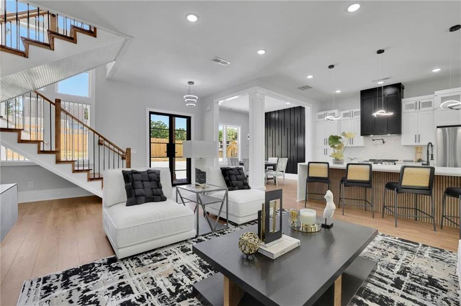 Furnished interior view inside a new home in , Kennesaw (Image 9).