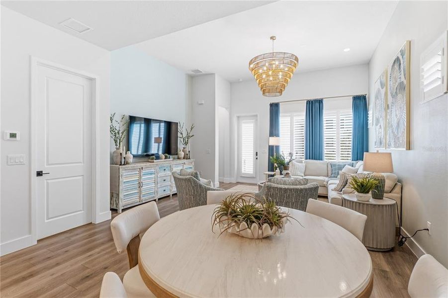 Furnished interior view inside a new home in Emerald Landing at Waterside at Lakewood Ranch – Cottage Series, Sarasota (Image 46). Furnished interior view inside a new home in Emerald Landing at Waterside at Lakewood Ranch – Cottage Series, Sarasota (Image 46).