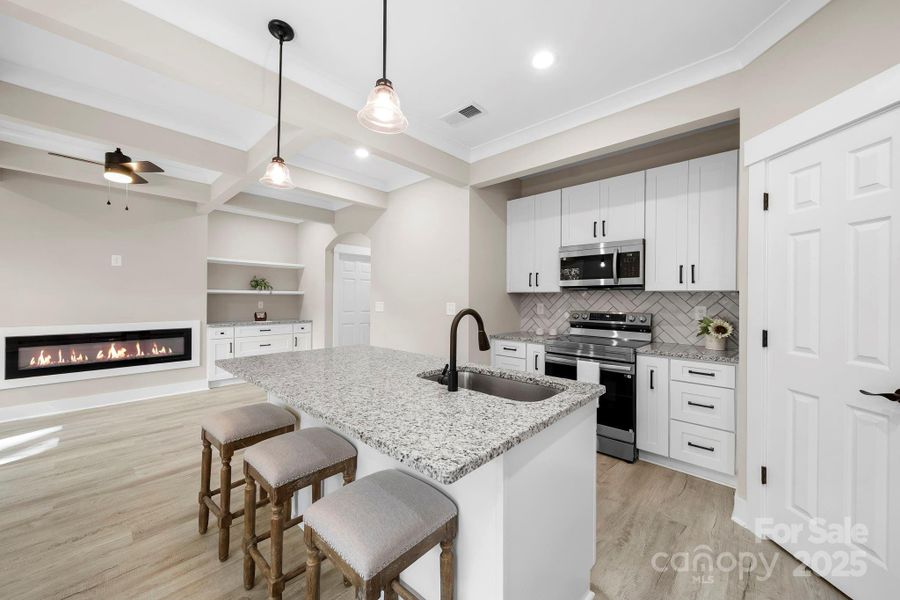 Furnished interior view inside a new home in , Albemarle (Image 15). Furnished interior view inside a new home in , Albemarle (Image 15).