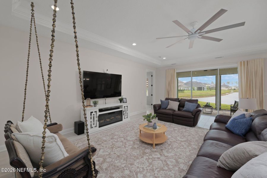 Furnished interior view inside a new home in , St. Augustine (Image 15).